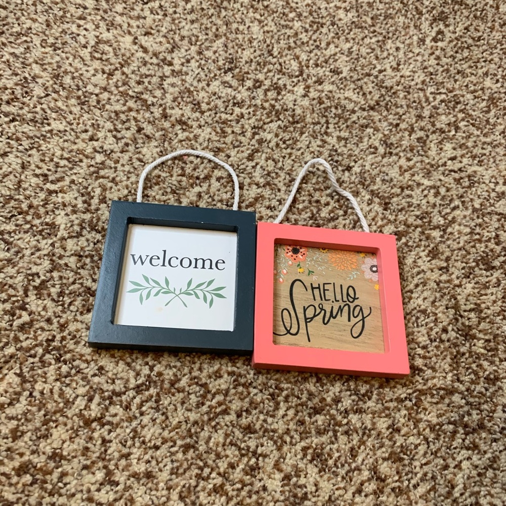Wooden signs
